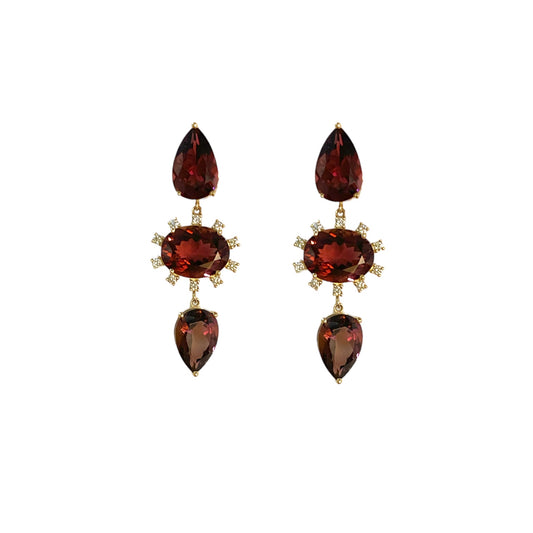 Tourmaline Statement Earrings