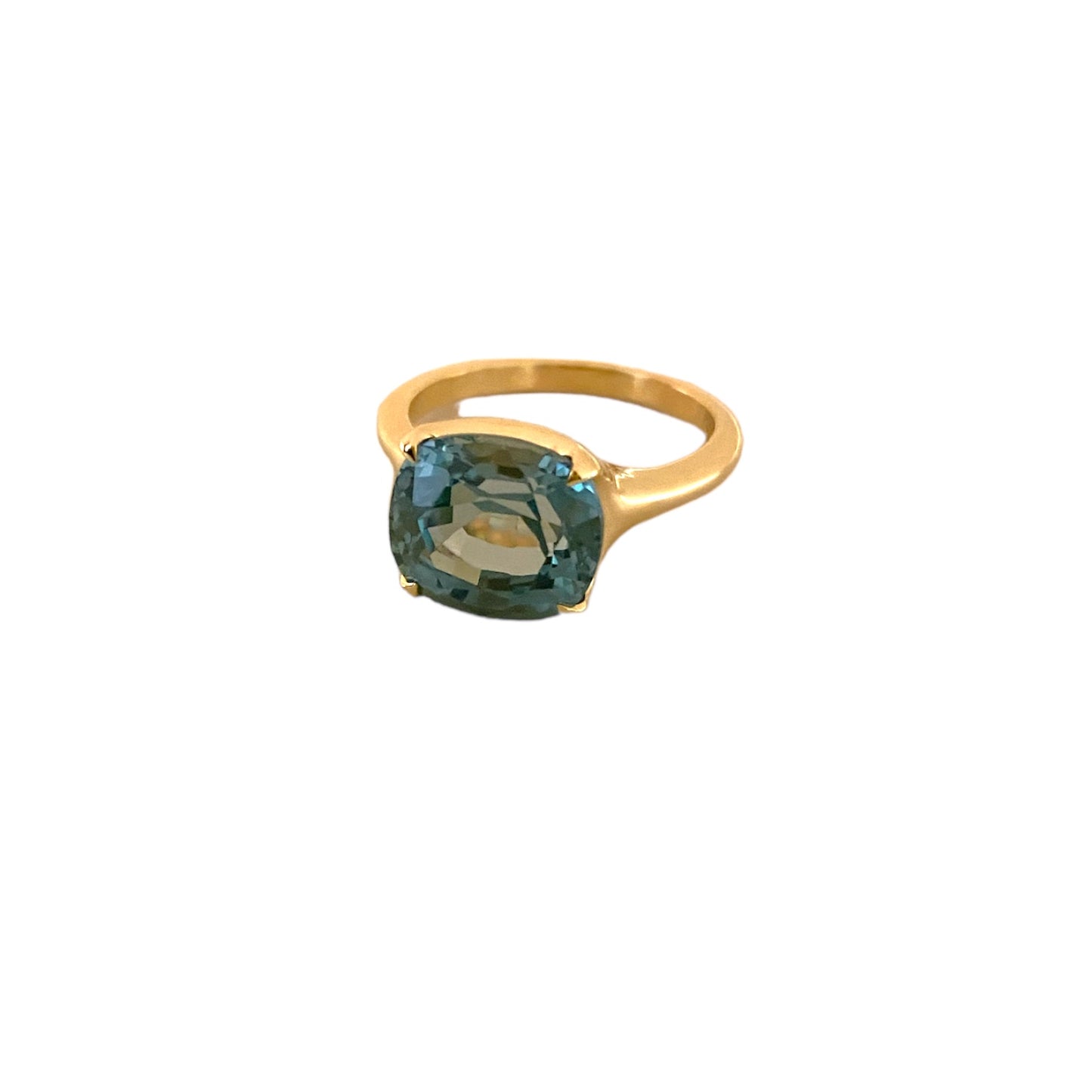 Solitaire Treated Tourmaline Ring