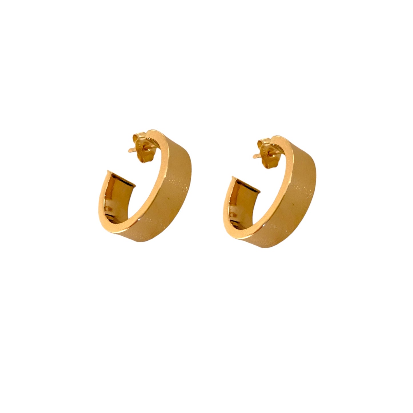 20mm Squared Gold Hoops