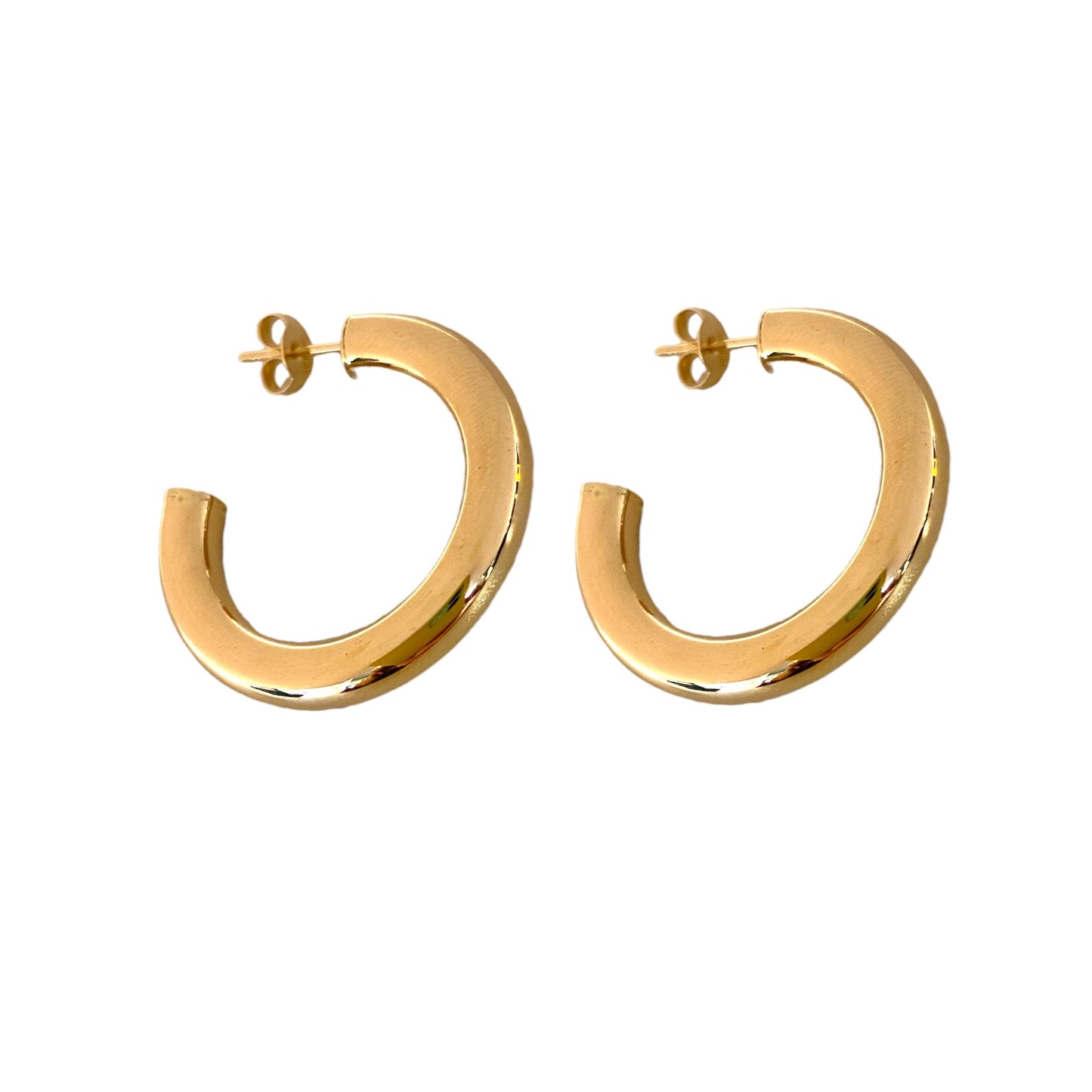 30mm Gold Chunky Hoops