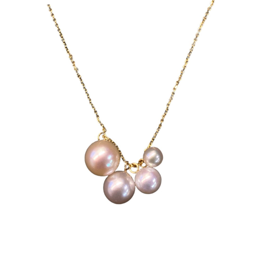 Cluster Pearl Necklace
