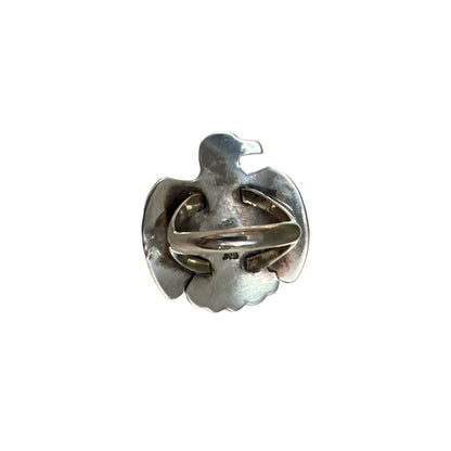 Vintage Thunderbird Ring with Sleeping Beauty Turquoise
