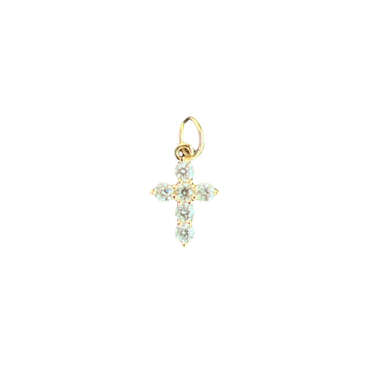 Petite Diamond Cross Charm