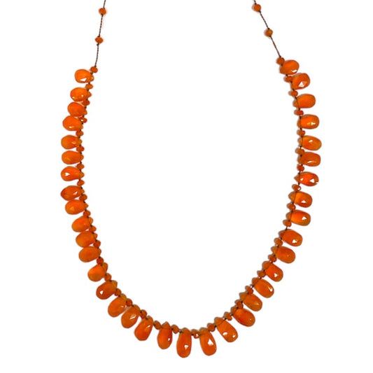 Carnelian Petal Necklace