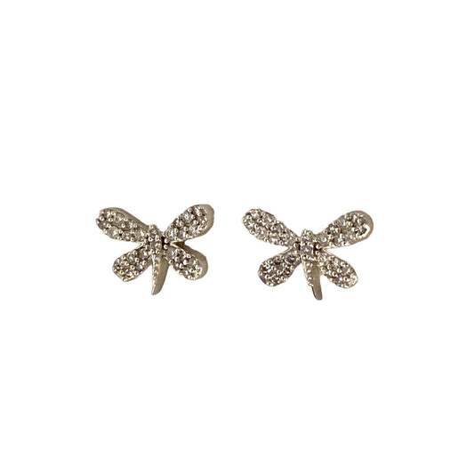 Pave Diamond Dragonfly Studs