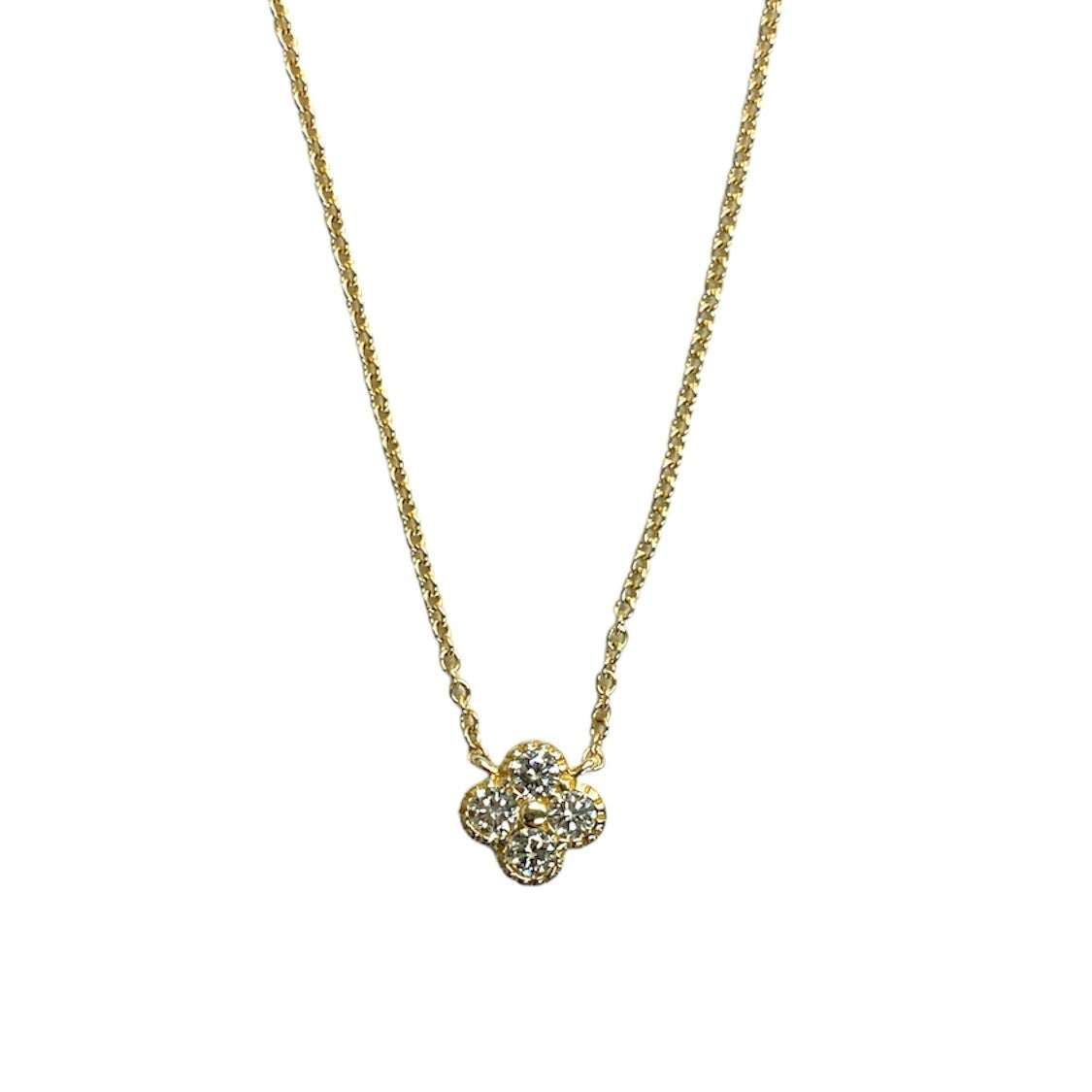 Diamond Quad Bezel Necklace