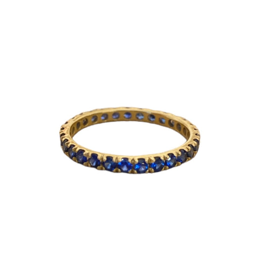 Blue Sapphire Eternity Ring