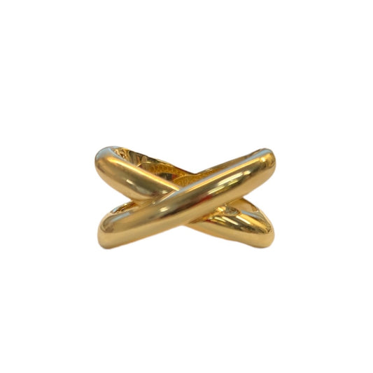 Gold Crossover Ring