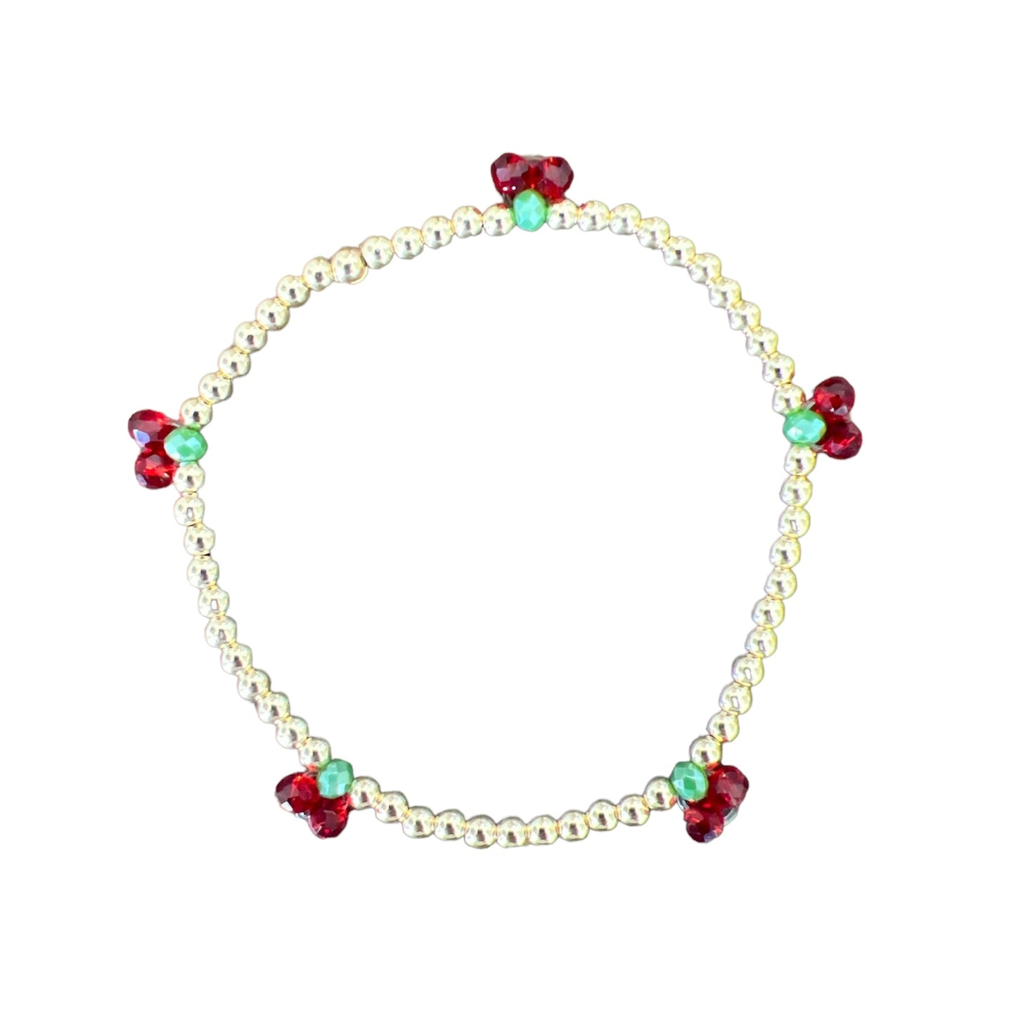 Cherries Beaded Bracelet
