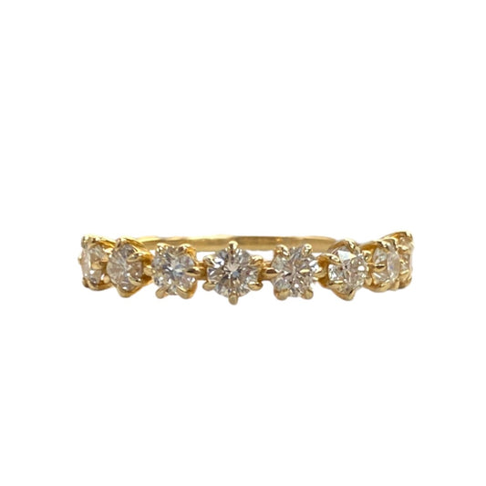 Six Prong Diamond Anniversary Ring
