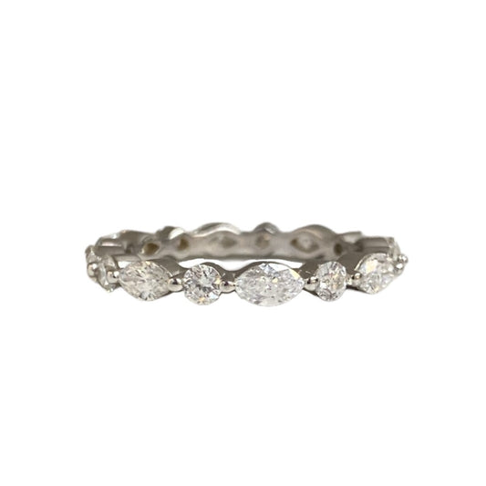 Marquise & Round Diamond Eternity Ring