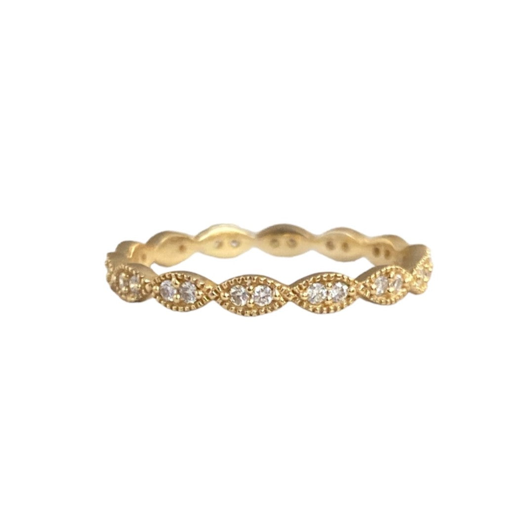 Diamond Milgrain Eternity Ring