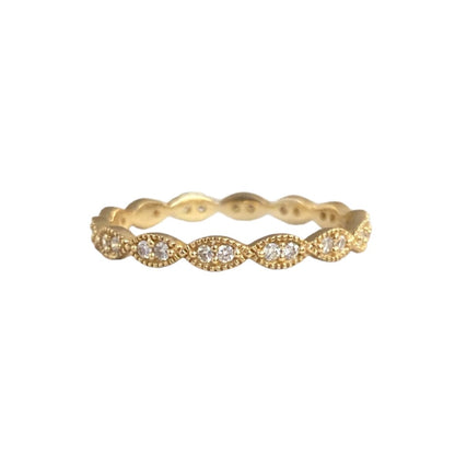 Diamond Milgrain Eternity Ring