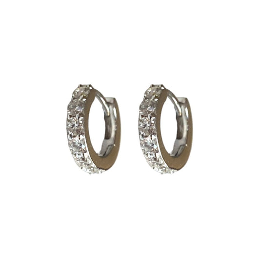 0.33 ctw White Gold Diamond Huggies