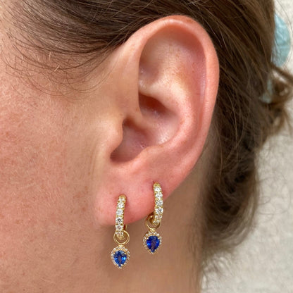 Jude Diamond Pave Hoop Earrings