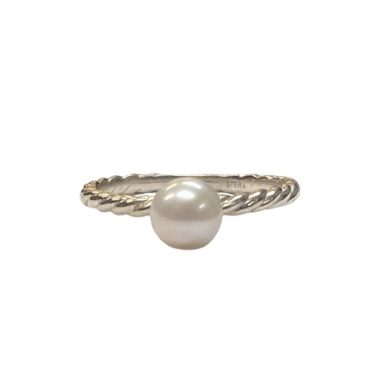 6mm Pearl Solitaire Silver Ring