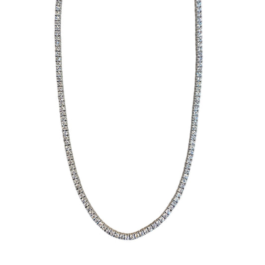3.99 ctw White Gold Diamond Tennis Necklace