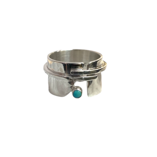 Mini Turquoise Silver Ring
