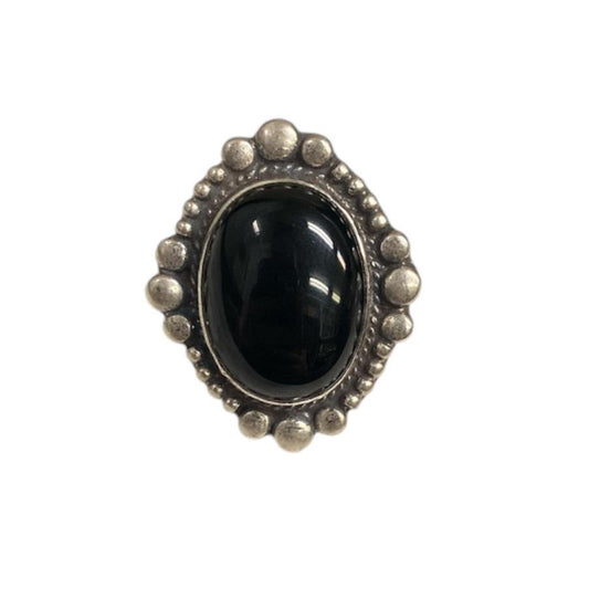 Adjustable Onyx Ring