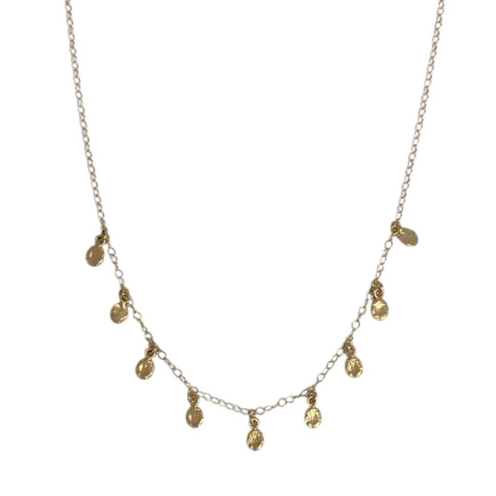 Tiny Golden Flakes Necklace