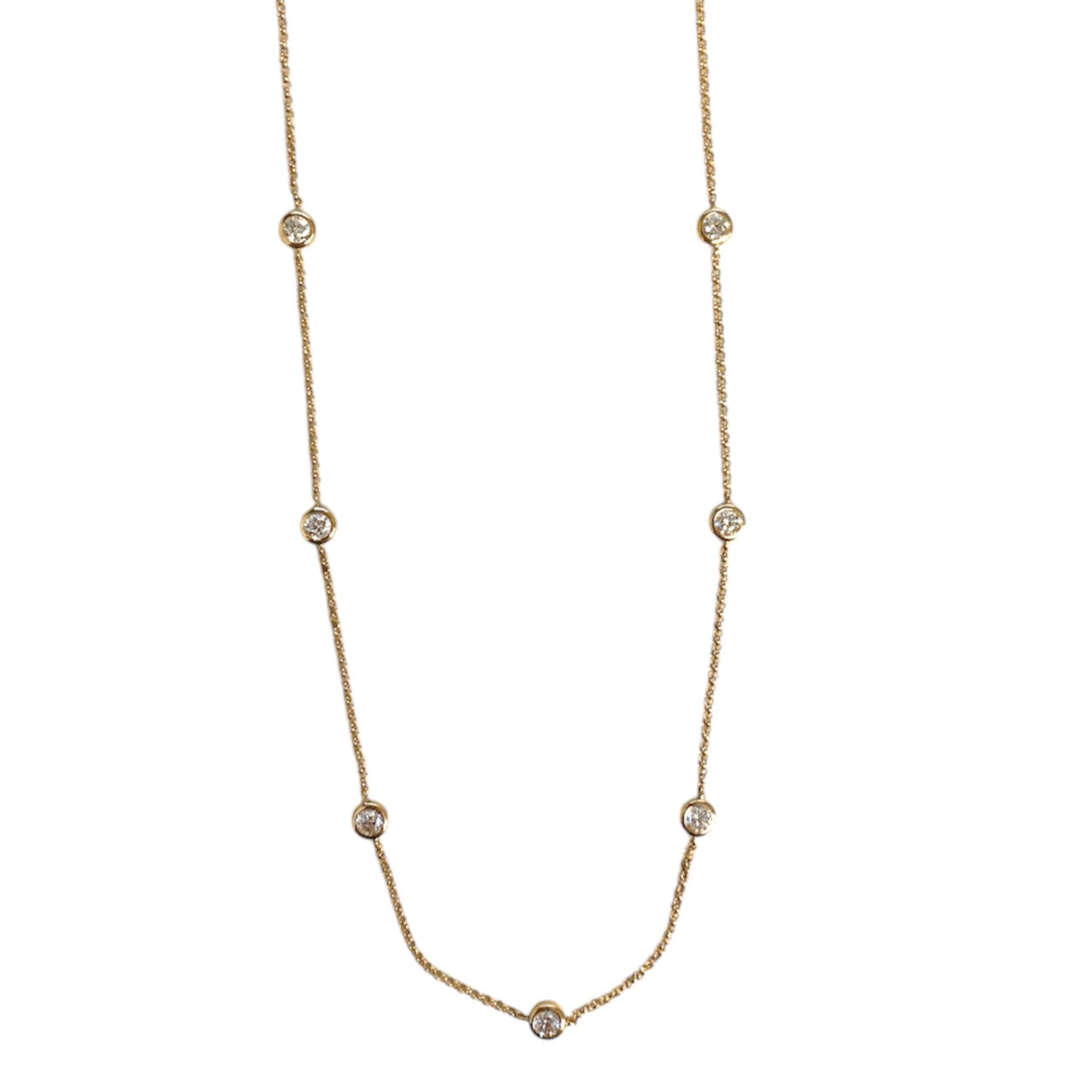 1.07 ctw Diamond by the Yard Necklace