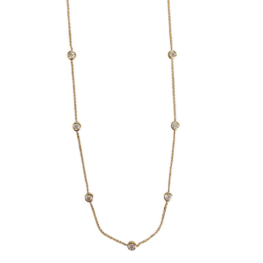 1.07 ctw Diamond by the Yard Necklace