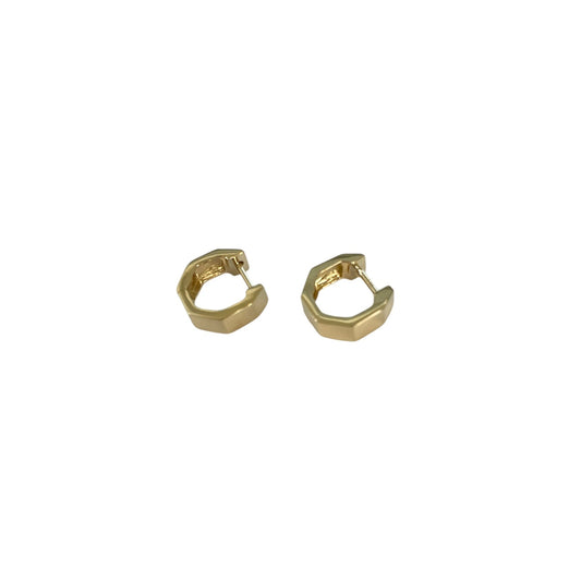 Octagonal Gold Huggies
