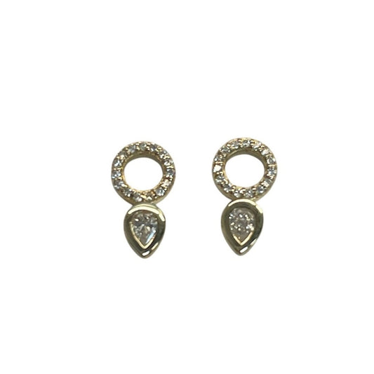 Diamond Bezel Earring Charms