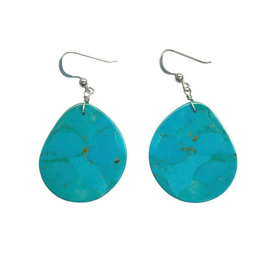 Medium Turquoise Dangle Earrings