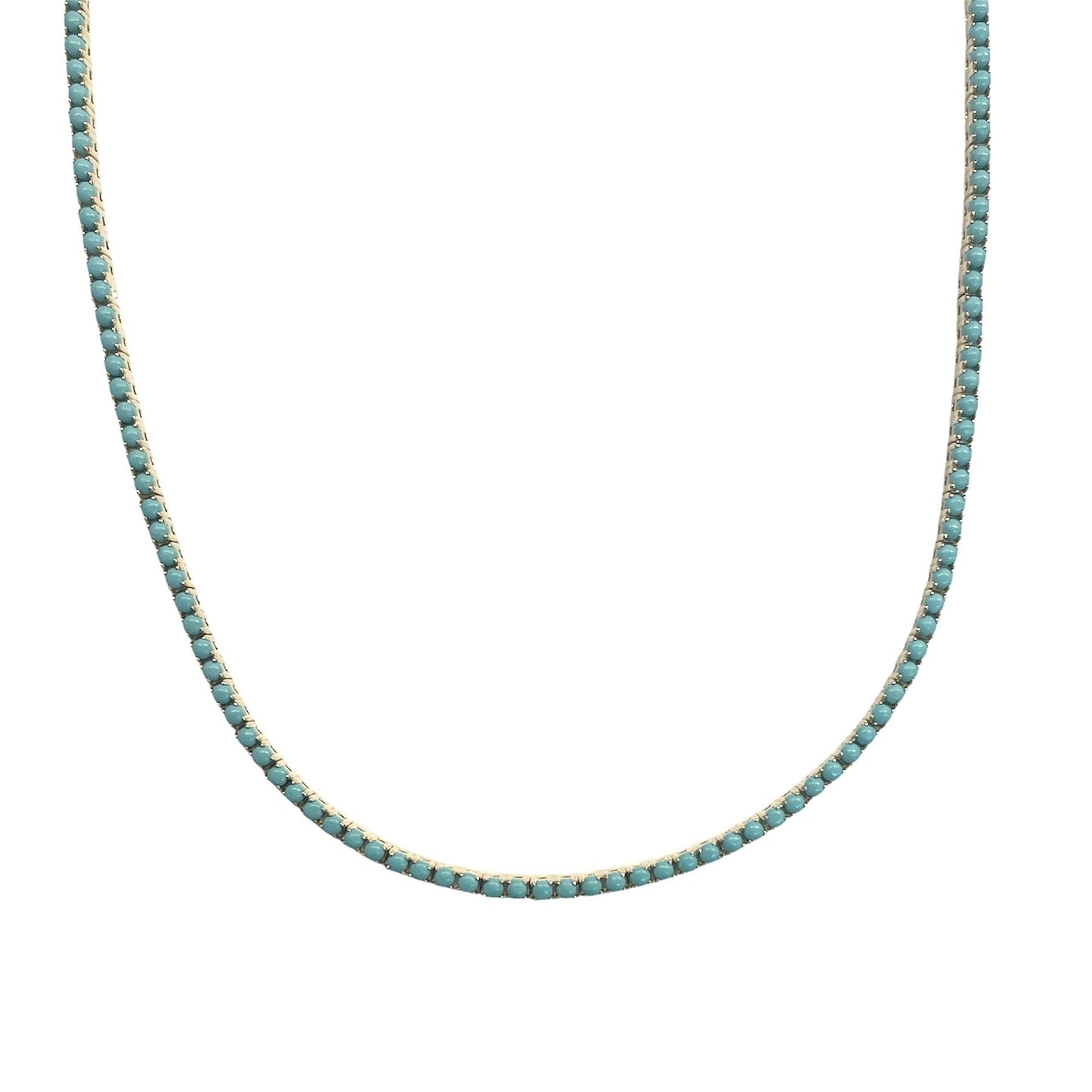 Turquoise Tennis Necklace