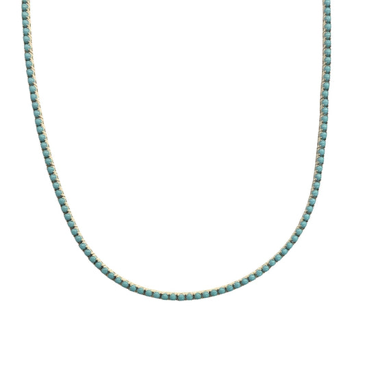 Turquoise Tennis Necklace
