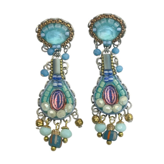 Small Blue Bird Earrings