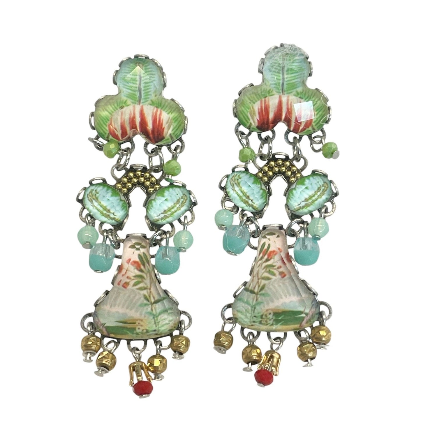 Medium Flower Garden Earrings