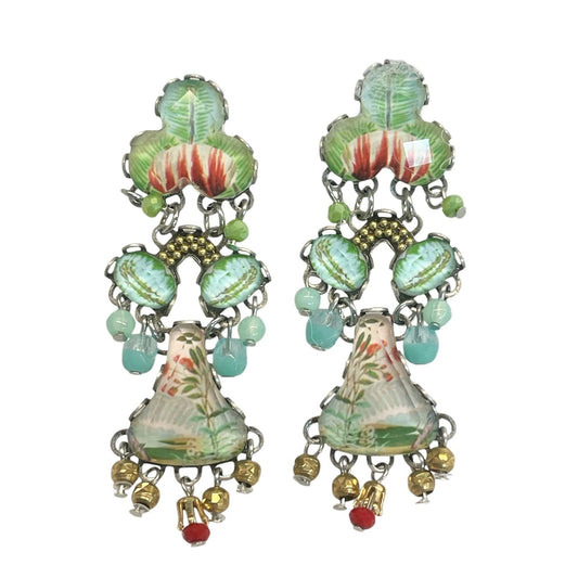 Medium Flower Garden Earrings