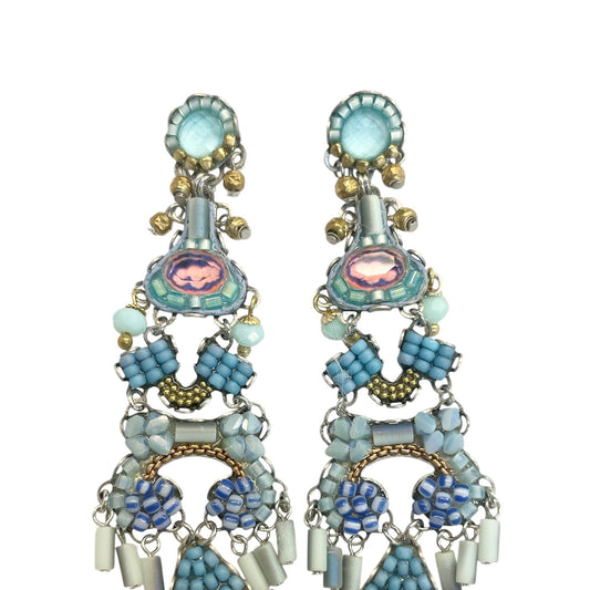 Large Blue Bird Earrings
