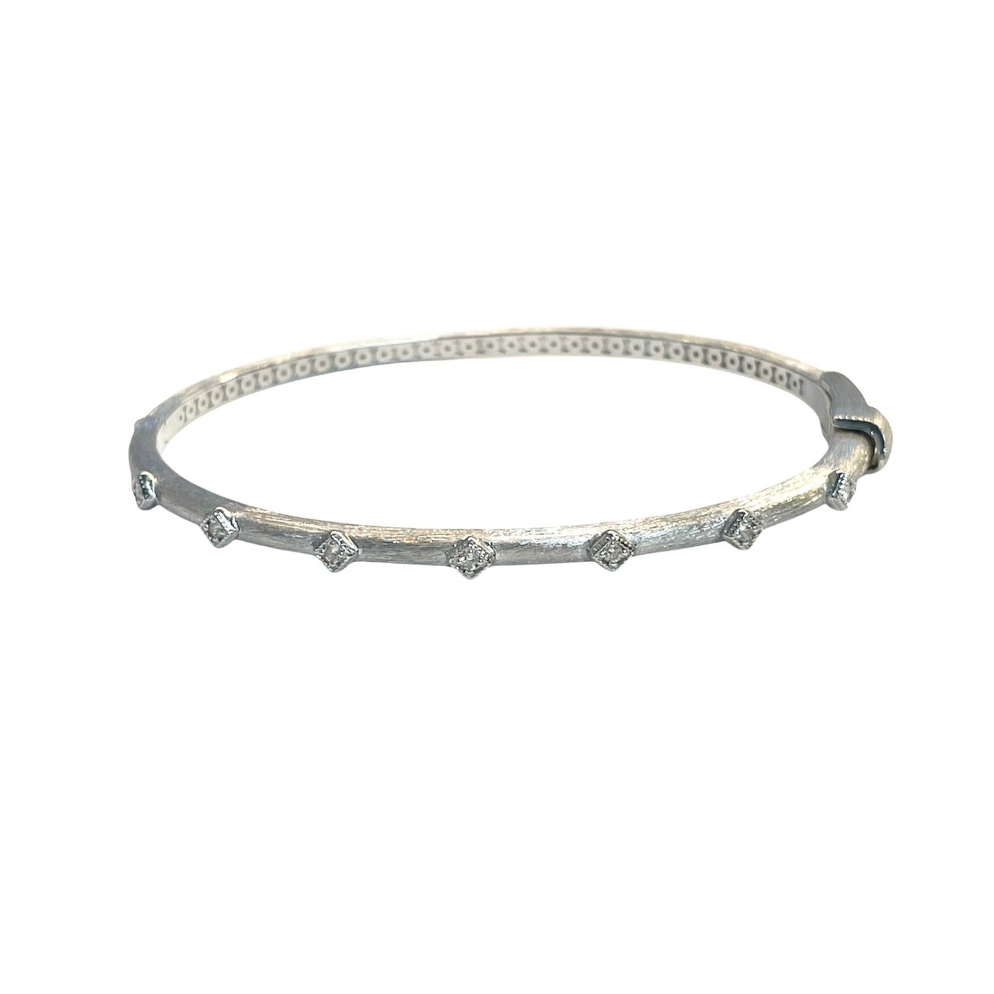 Sterling Silver Diamond Kite Bracelet