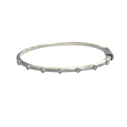 Sterling Silver Diamond Kite Bracelet