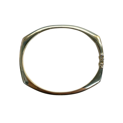 Sculpted Gold Hinge Bracelet