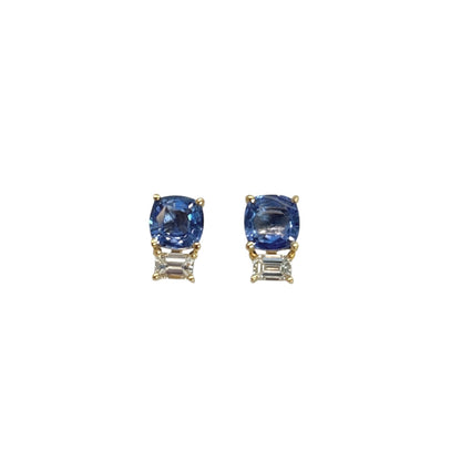 Diamond & Sapphire Earrings