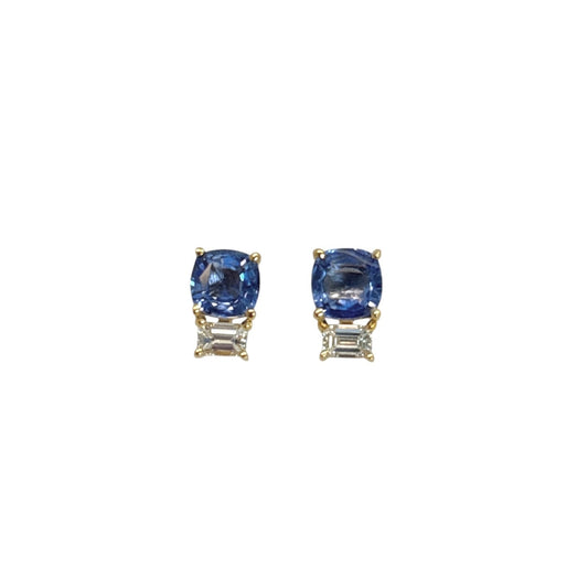 Diamond & Sapphire Earrings