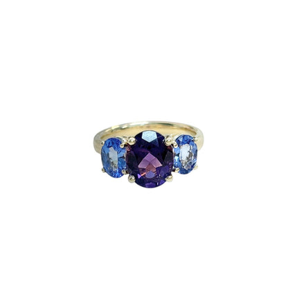 Amethyst & Tanzanite Ring