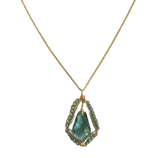 Teal Quartz Necklace
