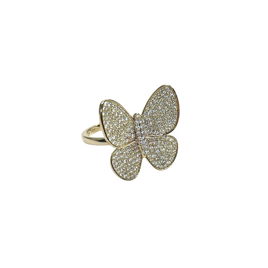 Diamond Butterfly Ring
