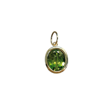Bezel Set Peridot Pendant
