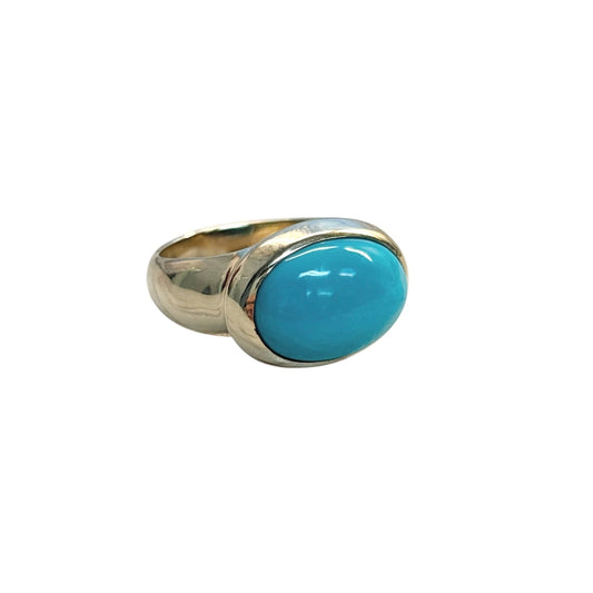 Bezel Set Turquoise Ring