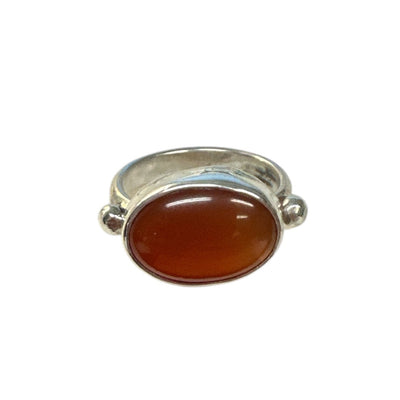 Carnelian & Sterling Silver Ring