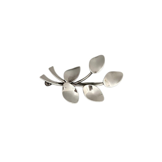 Vintage Danish Leaf Pin
