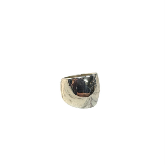 Wide tapered Silver ring
