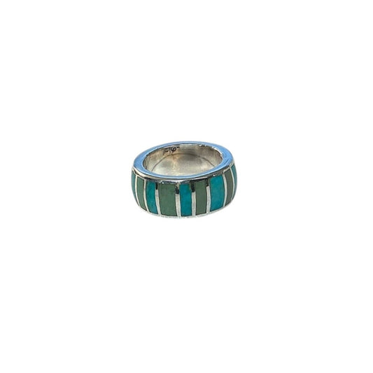 Sterling Silver Turquoise Inlay Ring