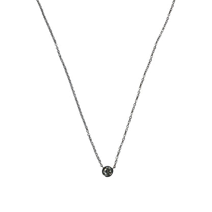 0.10 ctw White Gold Diamond Solitaire Necklace